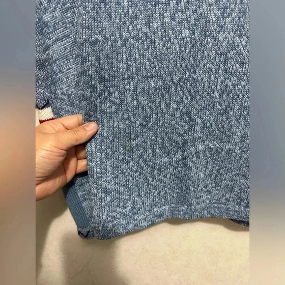 BOBBIE BROOKS Vintage Women’s Blue Knit Vest Stars Flag Red White Patriotic XL - Picture 8 of 10